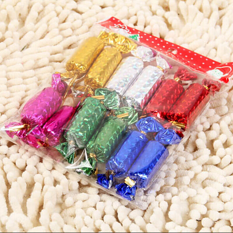 Cute Christmas Candy Mini Tree Ornaments Home Decoration 12pcs BDAU