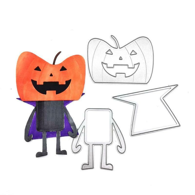 Halloween Intimidate Pumpkin Head Carbon Steel Cutting Dies DIY Scrapbooking