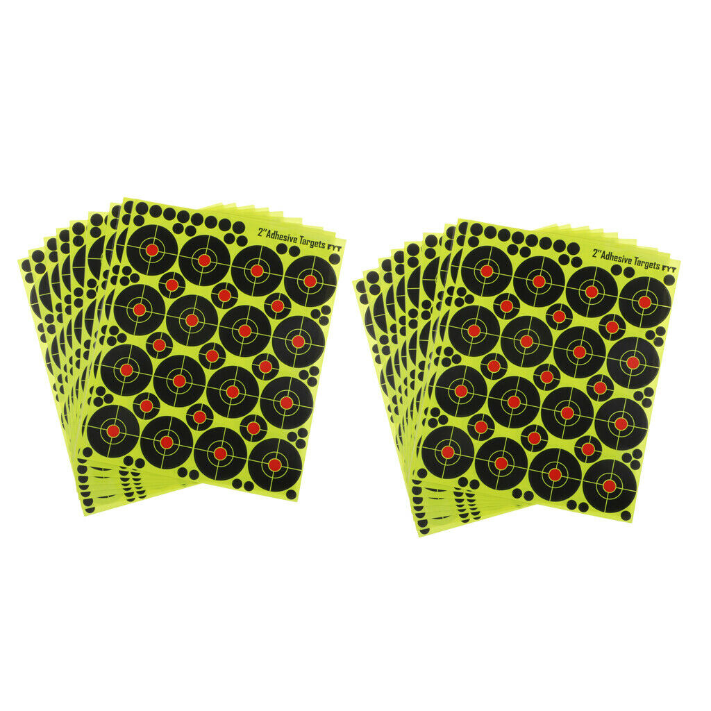 320pcs Shooting Targets Reactive Splatter Range Paper Target for Training