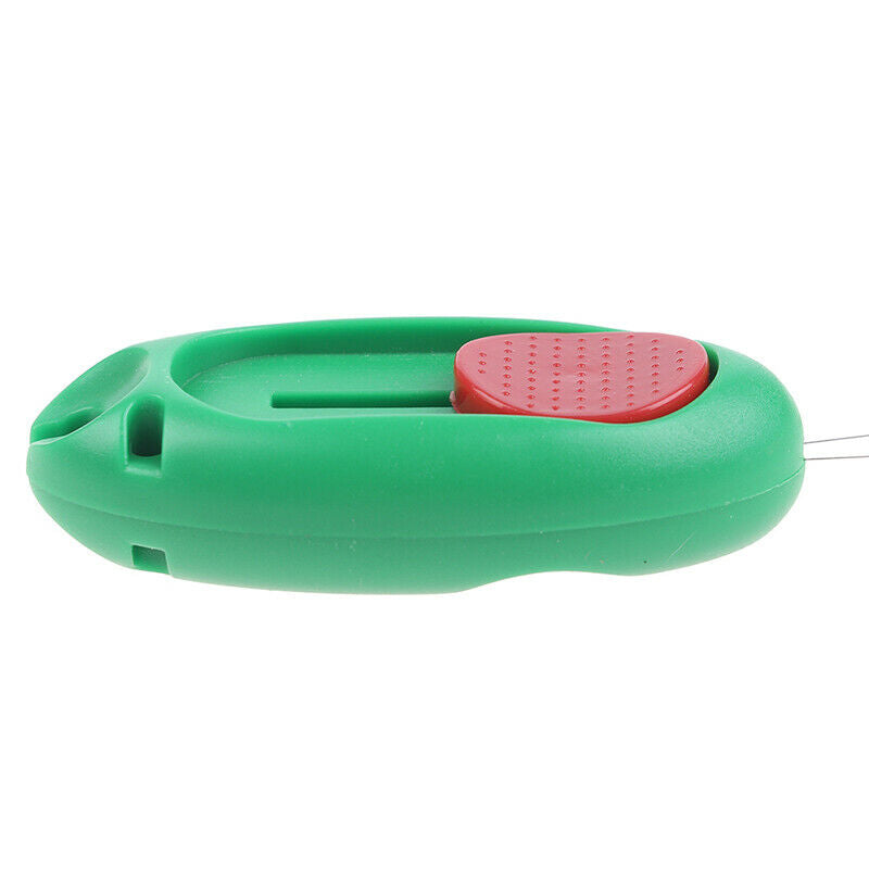 Random Color 1pc Needle Threader With Thread Cutter For Needlework Access.l8