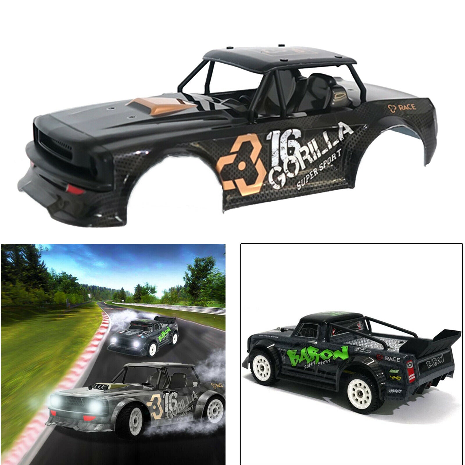 RC Body Shell Cover Replacement for SG-1604 RC Drift Car DIY Upgrade Parts