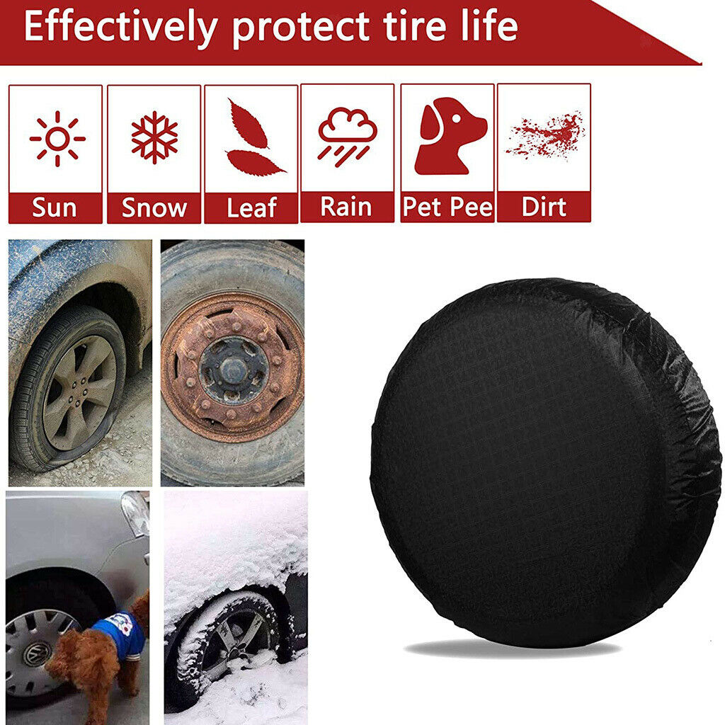 4pcs RV Tire Covers Camper Wheel Cover for Van Truck Jeep for 30''-32'' Dia.