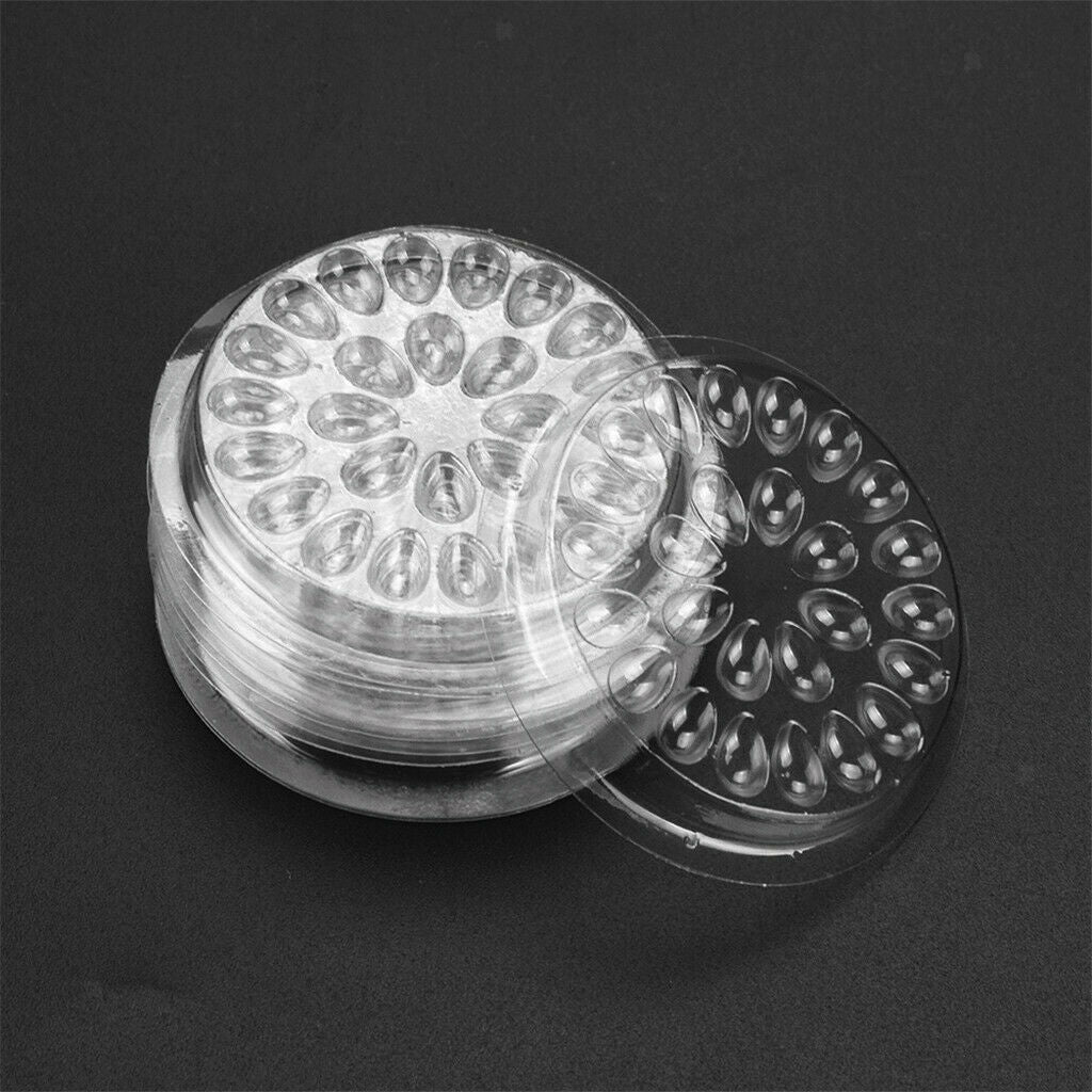 20PCS Disposable Plastic Glue Tray Holder Pallet Pad for Eyelash Extensions,