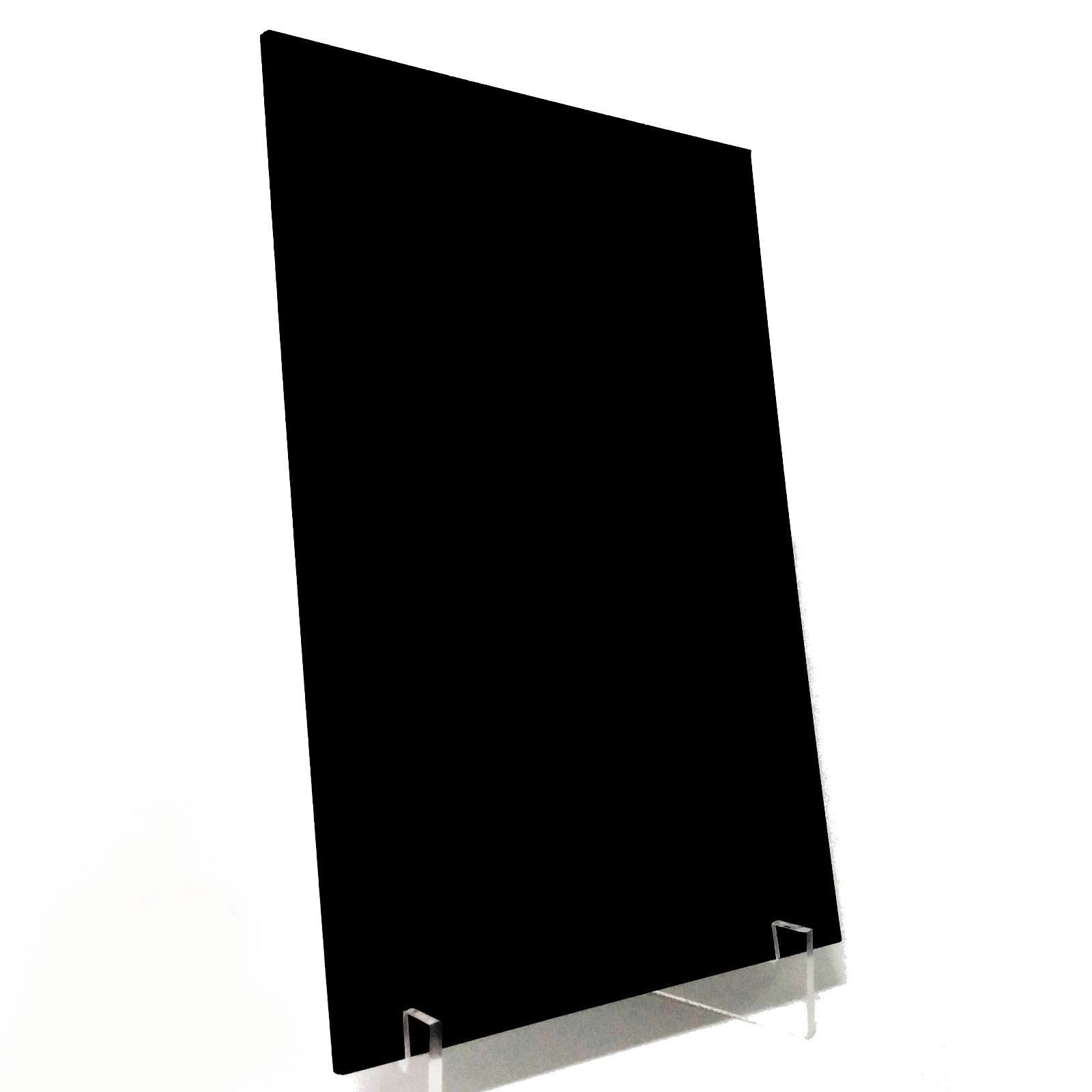 Black Acrylic Perspex Plastic Perspex 210mm x 300mm x 3mm One (1) A4 Sheet