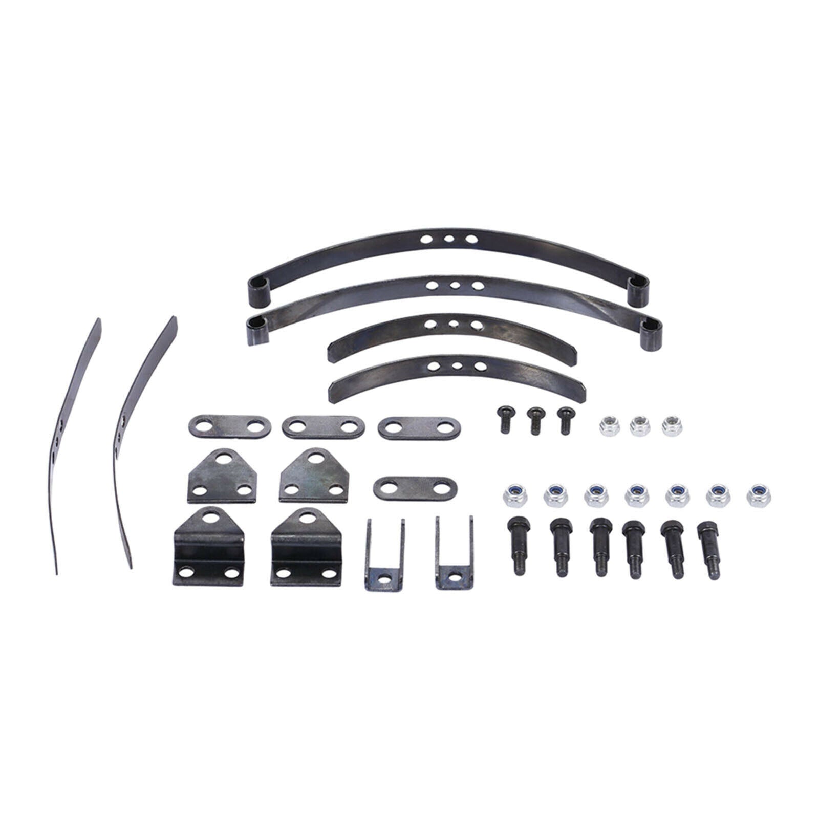 2 Sets Steel Leaf Type Spring Suspension Bar Set for Tamiya 1:14 RC Tractor Rear