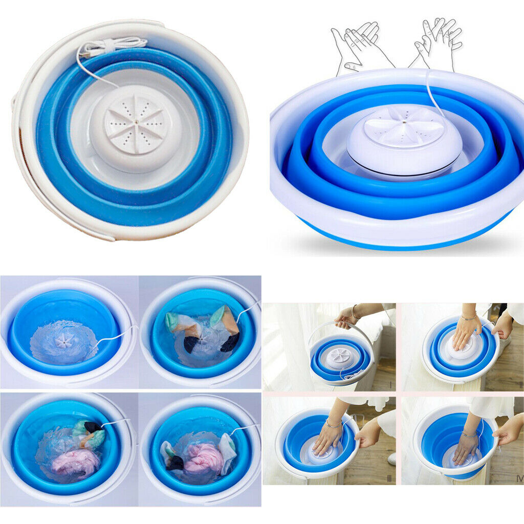 Portable  Washing Machine Folding Washer USB Charger For Apartments