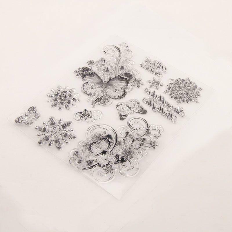 Butterfly Silicone Clear Seal Stamp DIY Scrapbooking Embossing Photo Album Decor