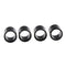 4 Pieces Black Metal Bearing Spacers 10 x 10mm for Skateboards and Longboards