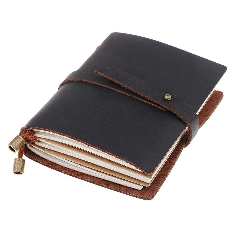 Leather Notebook Pad, Travel Journal, Diary, 96 Pages, 135 X 100 Mm