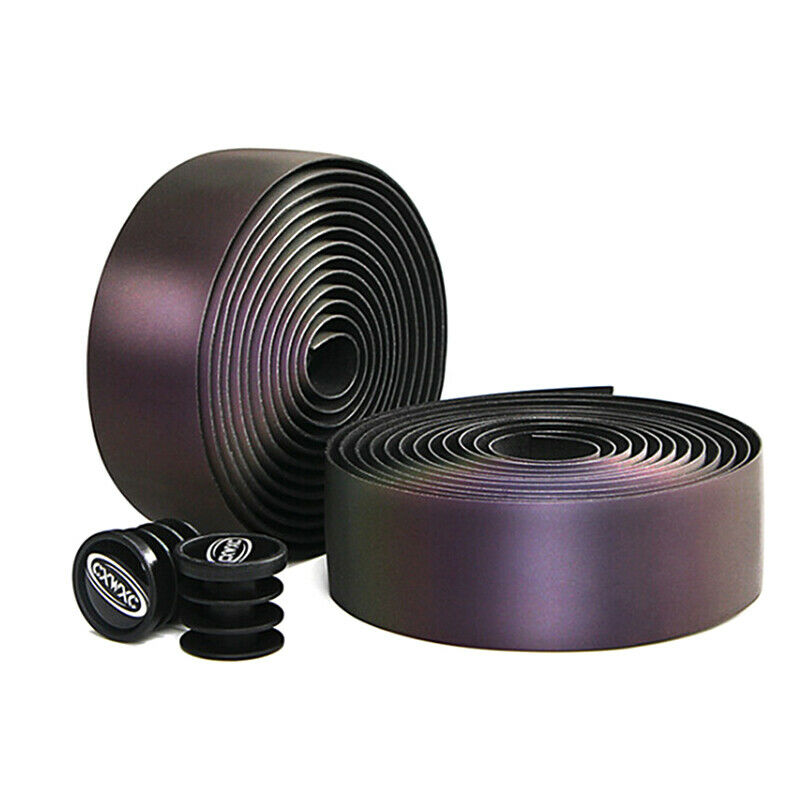 Cycling Bicycle Handlebar Tape Light Reflective Bike Bar Tape Wrap Pu Leather BU