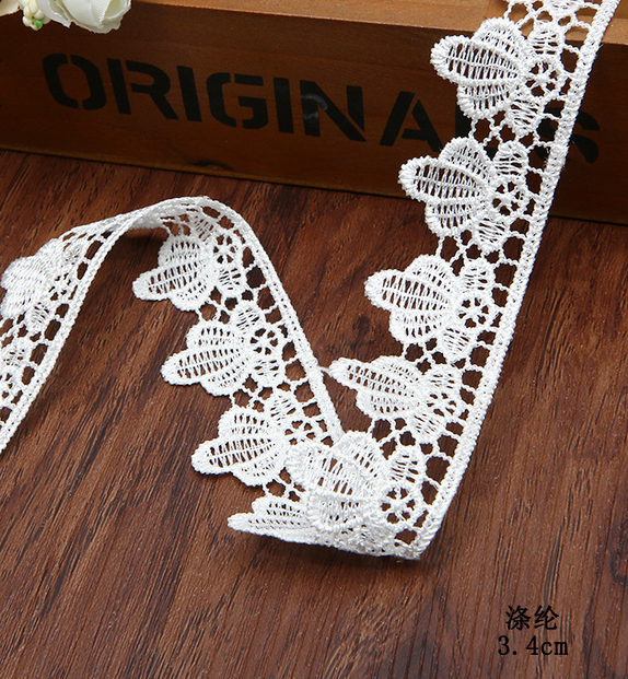 5 Yards polyester lace Trim  decoration Sewing Clothing accessories Crafts