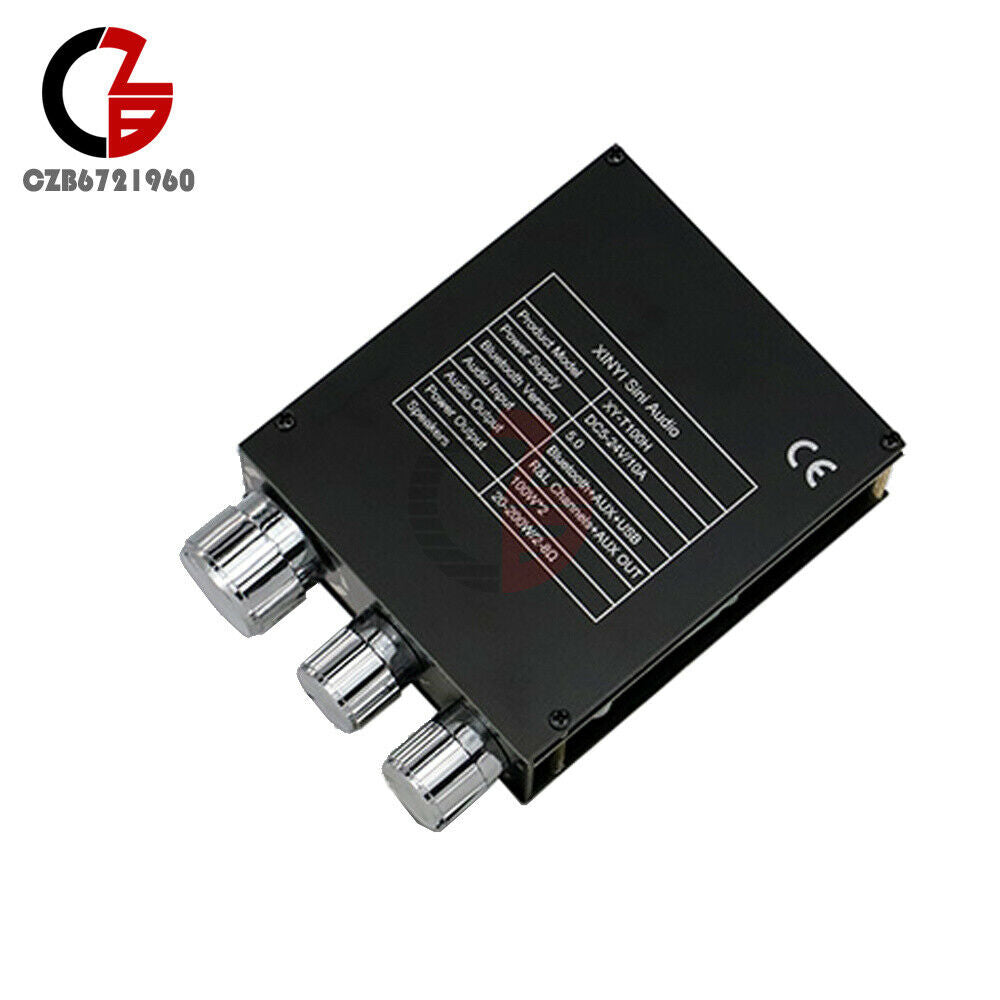 TPA3116D2 T100H Bluetooth 5.0 Stereo Digital Power Amplifier Board Module 100WX2