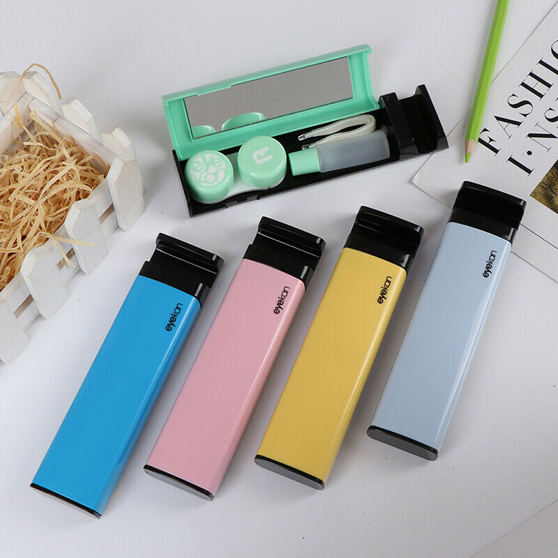 Contact Lens Case with Mirror Container Cute Lovely Travel Kit Box Phone .l8