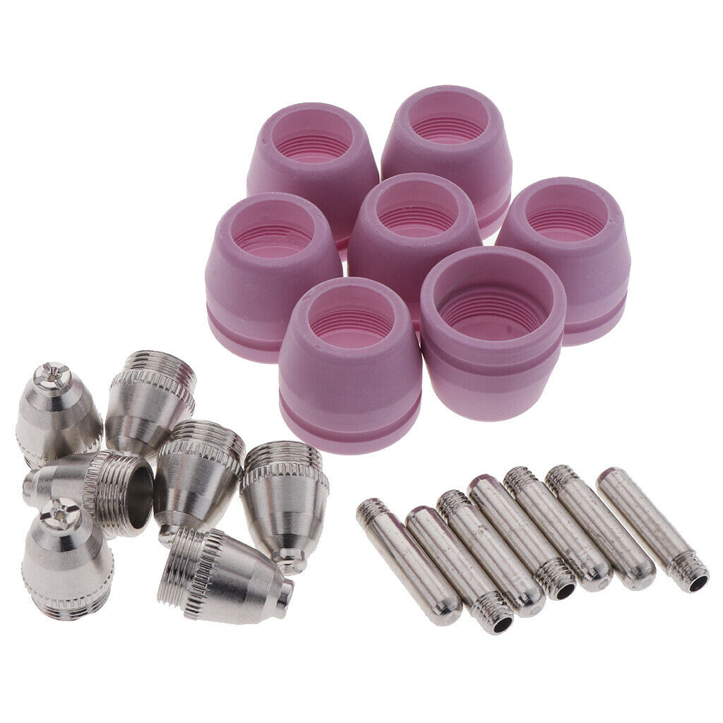 Plasma Cutter Torch Consumables  Nozzles Cups Kit Copper Ceramic Plasma