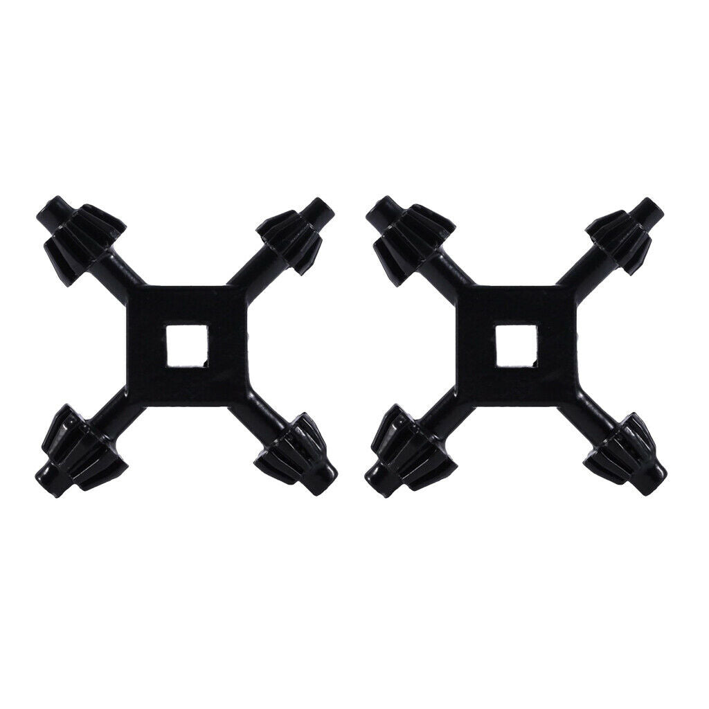 2Pcs Wrench Drill Keys Four Head 4 In 1 Universal Drill Chuck Keys