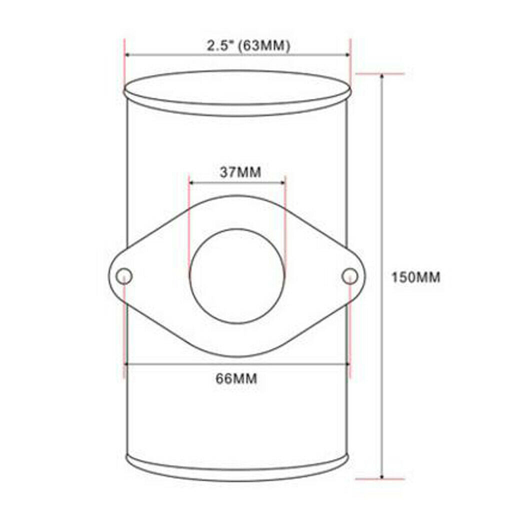 Auto Auto BOV Blow Out Valve Aluminum Flange Adapter Pipe 2.5 ''
