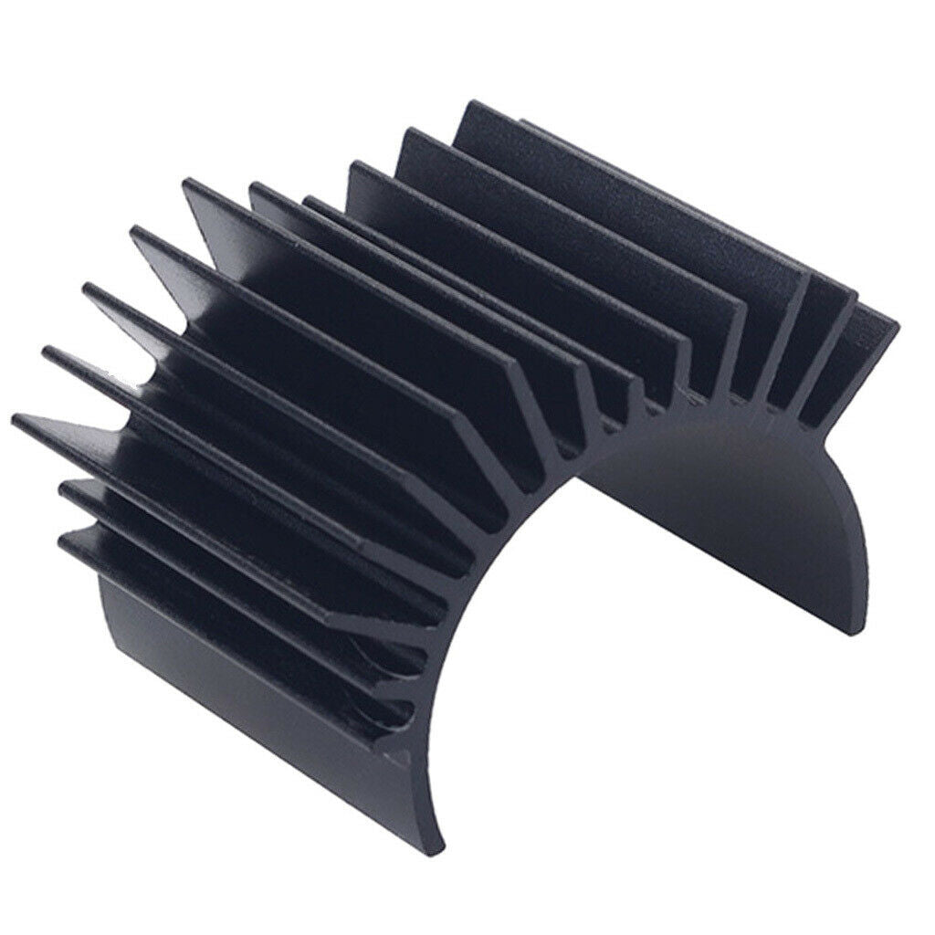 Black Alloy Heat Sink Heatsink Cooling Fins for 1/10 Car 540 550 3650 Size