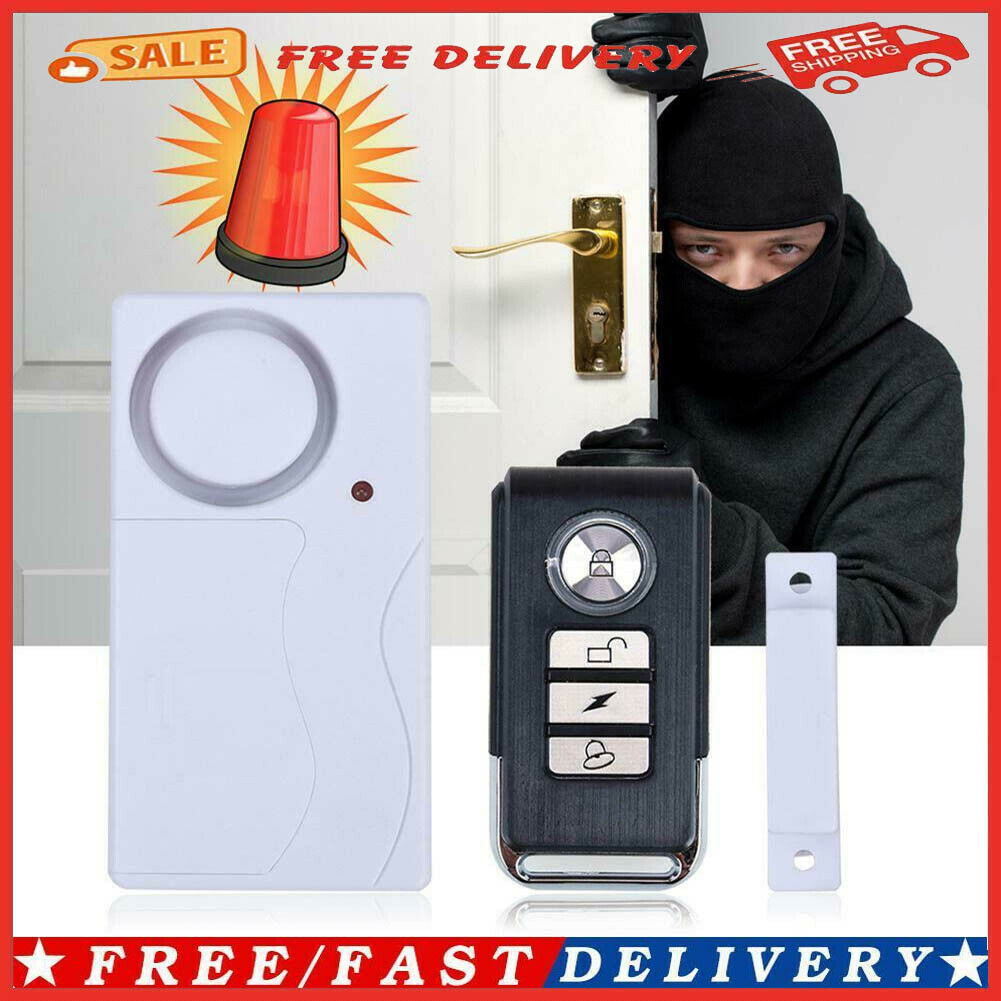 Wireless Door Window Entry Sensor Security Safety ABS Alarm with Remote Control