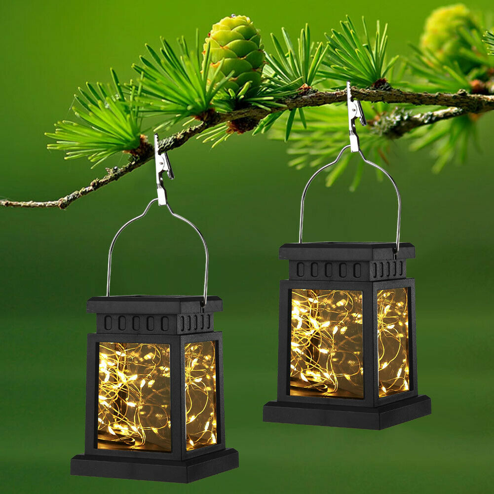 30 LED Solar String Light Lantern Waterproof Yard Garden Decor Hanging Lamp @