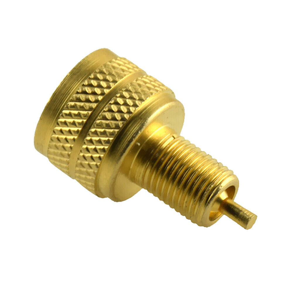 2 Pieces Copper+Rubber Bore Tire Valve Reducer Adapter External + Internal