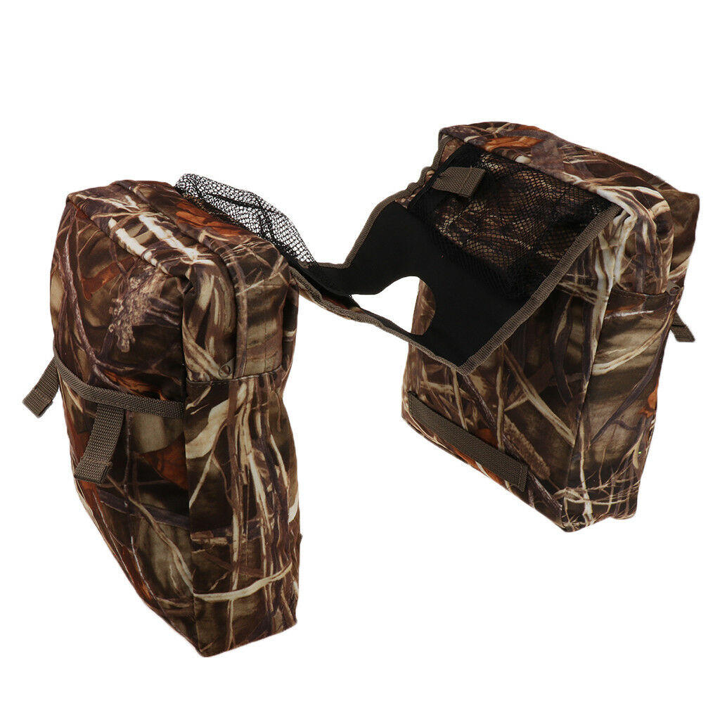 Motorcycle Tank Saddle Bag for Pit Quad Bike ATV Snowmobile Scooter CAMO