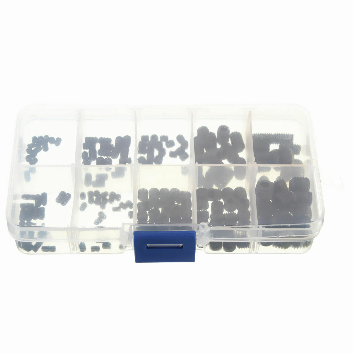 200pcs Black Allen Head Socket Hex Set Grub Screw Cup Point Assortment Kit Steel