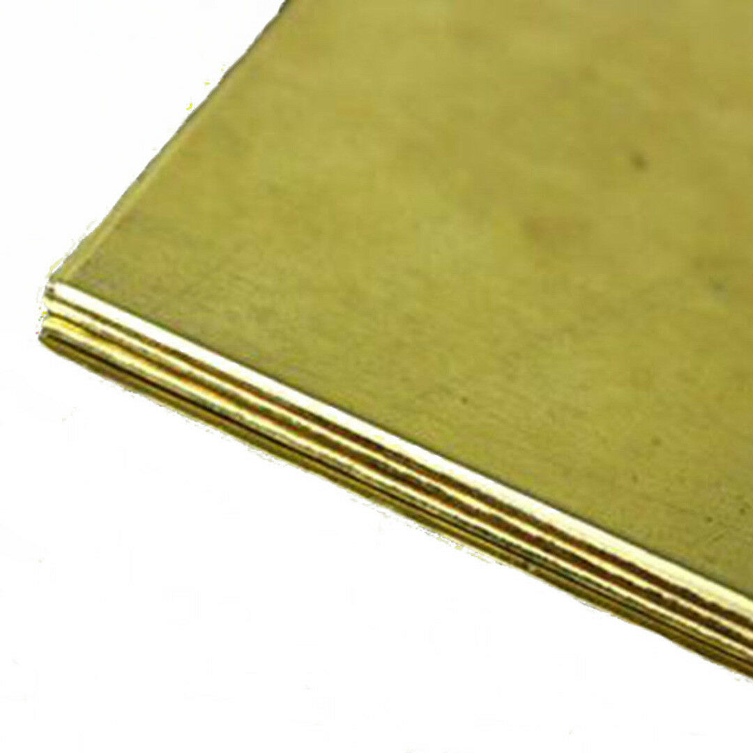 Yellow Copper Brass Metal Sheet Plate Metalworking 3mm x 100mm x 100mm