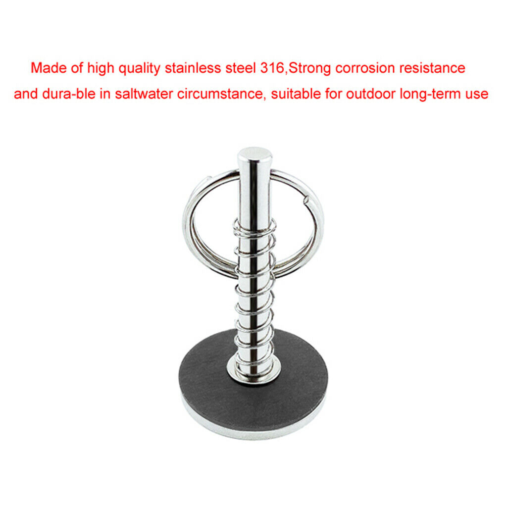 Stainless Steel Hatch Cover Pull Lifter 1-1/4" Marine Grade & Rubber Gasket