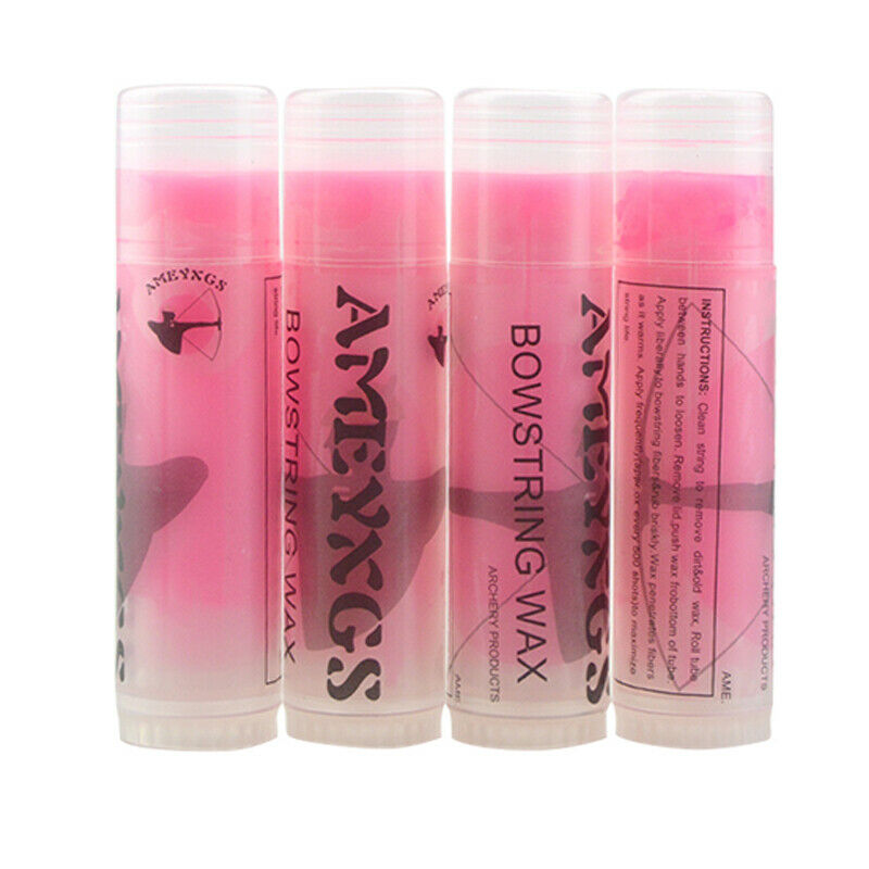 1OZ Pink BowString Wax Protector Lube Compound Recurve Bow Strings Waxed Tube