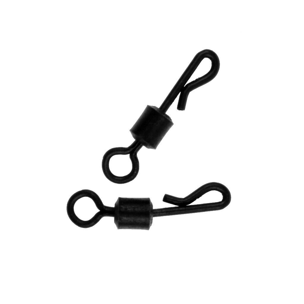 40pcs Carp Fishing Tackle Clips Quick Change Swivels Anti- Tube