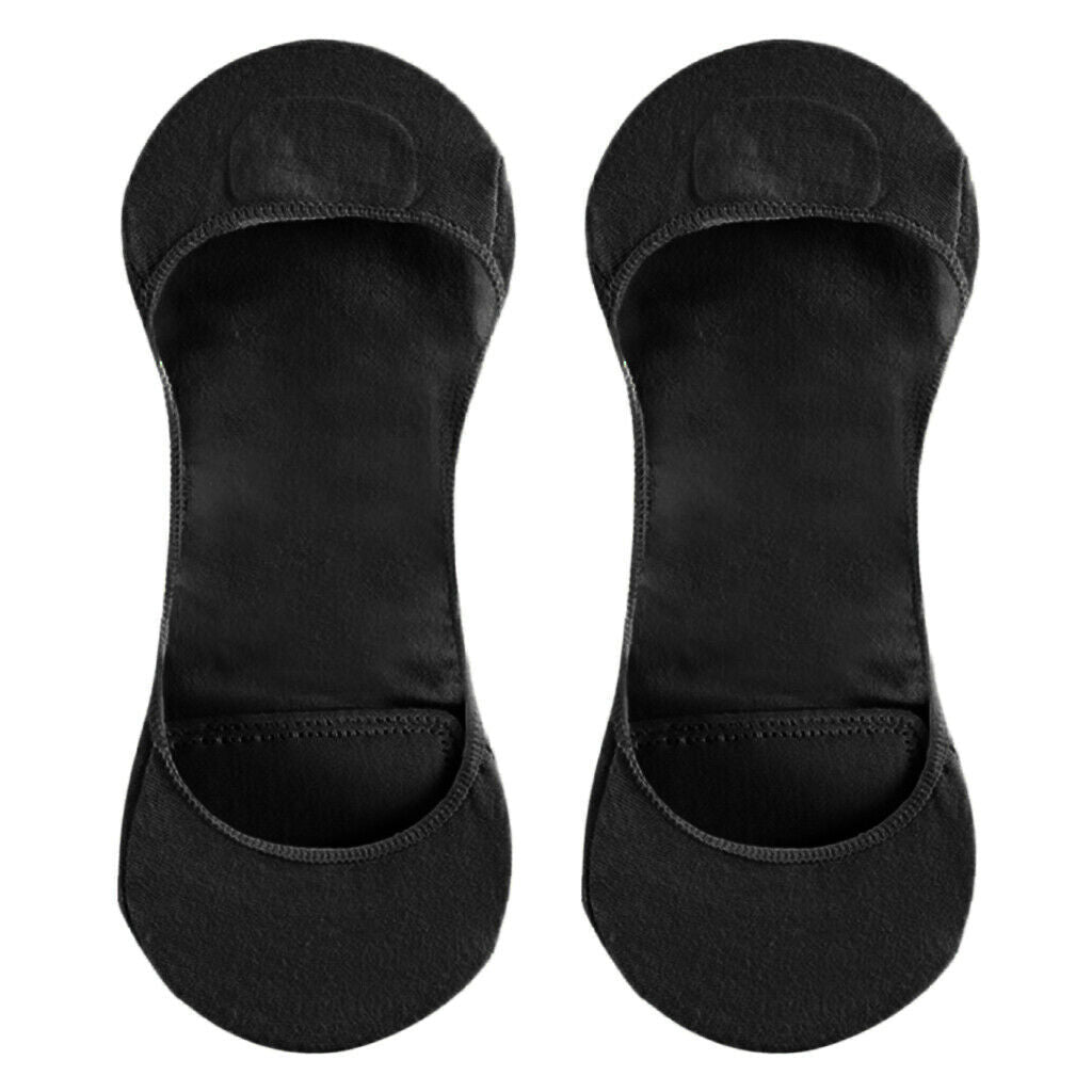1Pair Fashion Ladies No Show Hidden Solid Ultrathin Flats Boat Socks Black