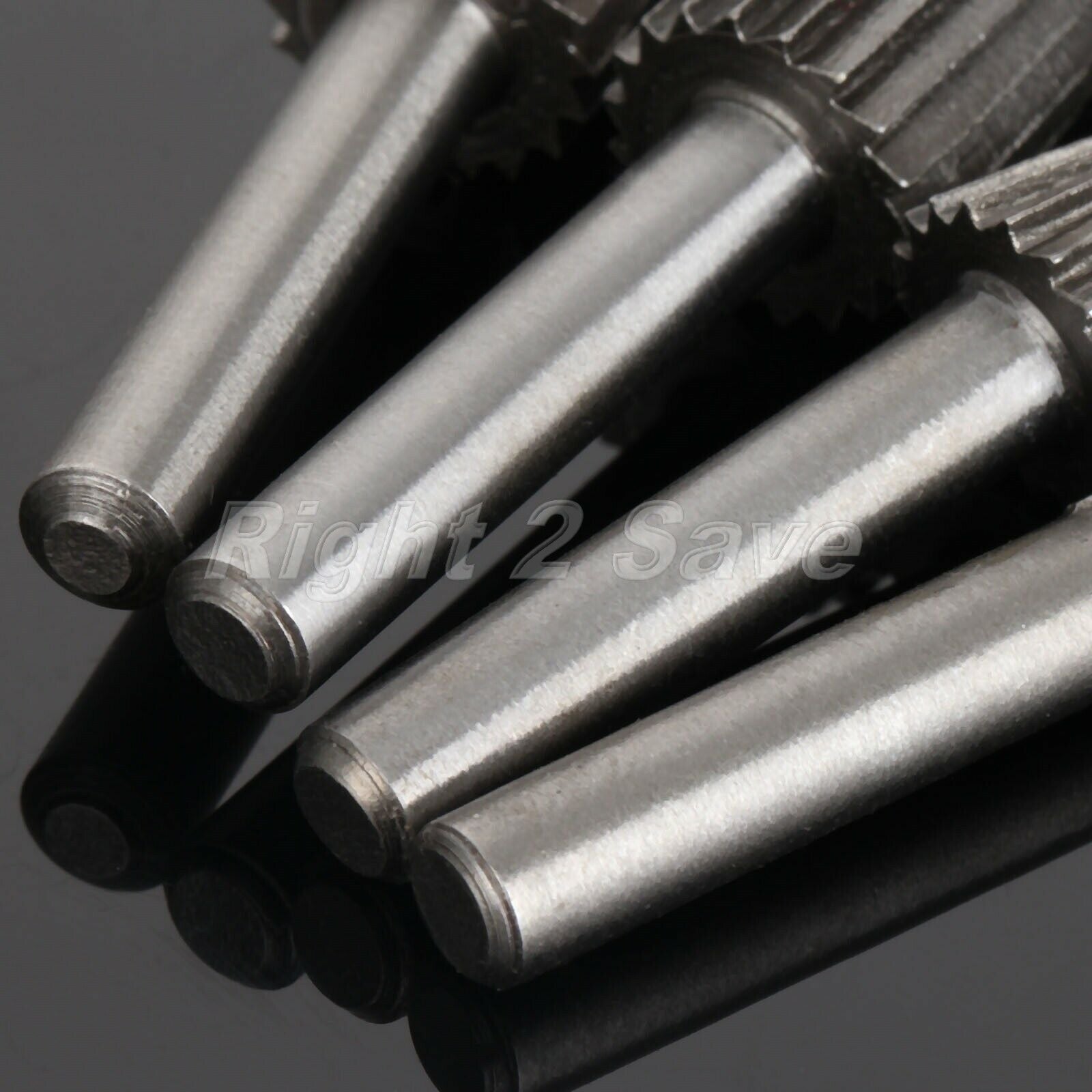 6pcs 6mm 1/4" Shank High Speed Steel Rotary Burrs Die Grinder Carving Tool Set
