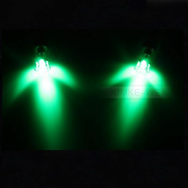 1 Pair Green Color Light Up Led Earrings New