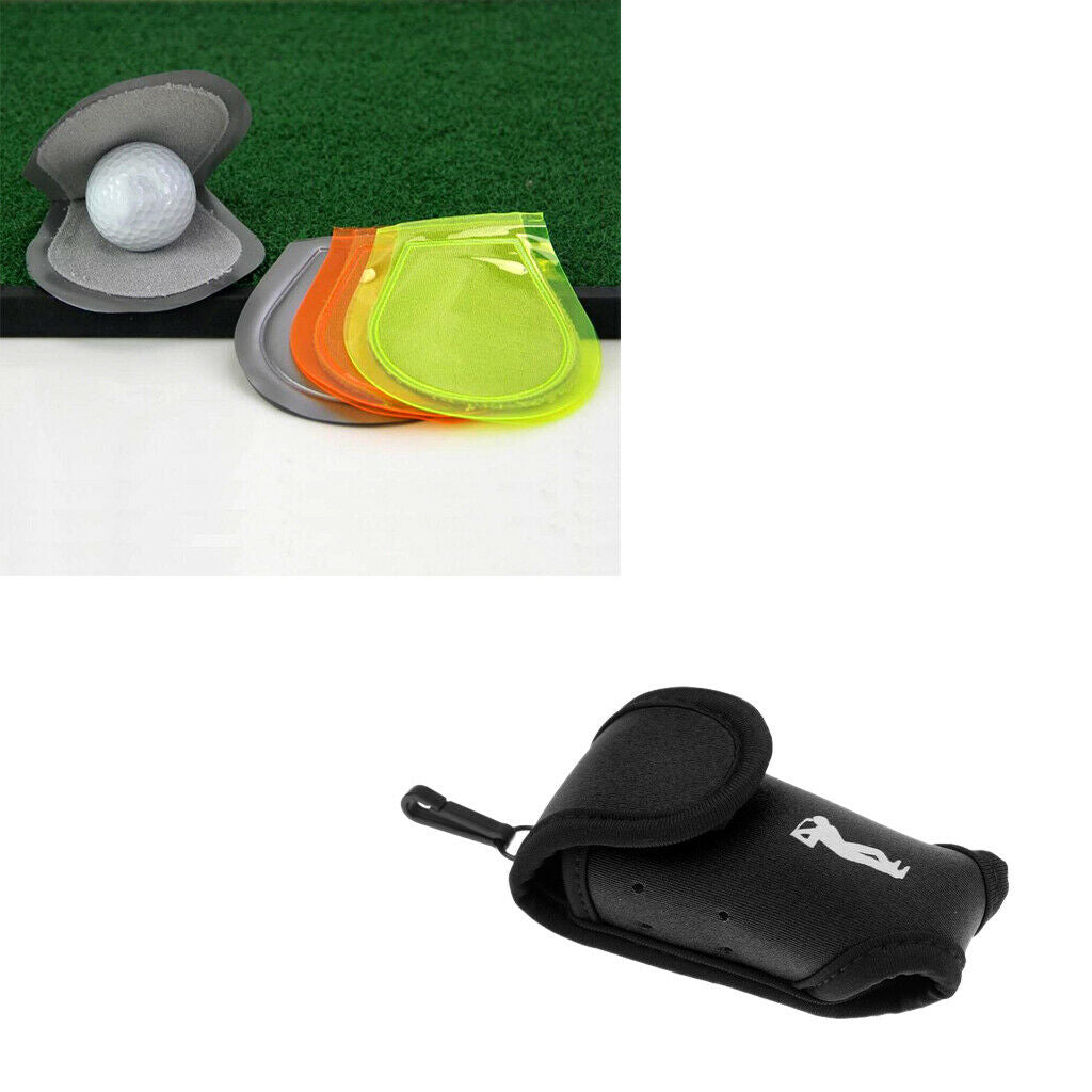 Neoprene  Golf Ball Case with Belt Clip And Clean Towel