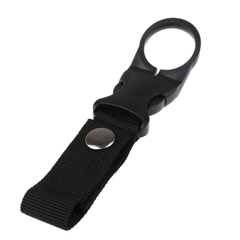 Nylon Webbing Water Bottle Carabiner Belt Outdoor Buckle Hook Holder Tool.l8