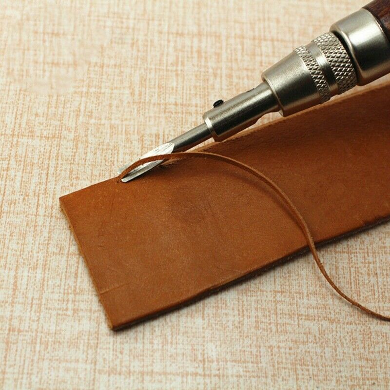 7 In 1 DIY Leather Set Kit Adjustable Stitching Groover Crease Leather Tools Lot