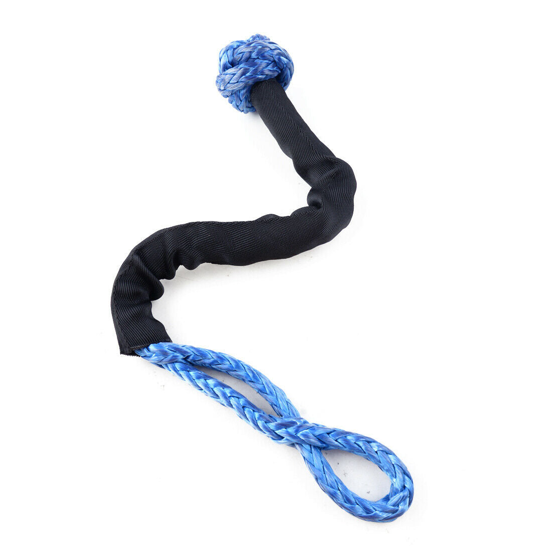 Cord 2x Winch Rope Synthetic Soft Shackle Towing Recovery Straps 35000LB 16T Atn