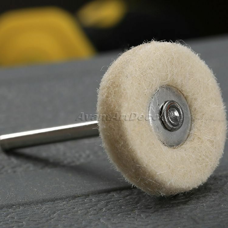 10PCS Buffing Drill Wool Felt Grinder Polish Wheel Pad Brushes For Rotary Tool