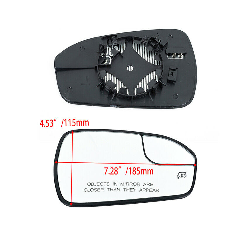 Heated Side Mirror Glass For Ford Fusion 2013 2014 15 16 17-2020 Right Passenger
