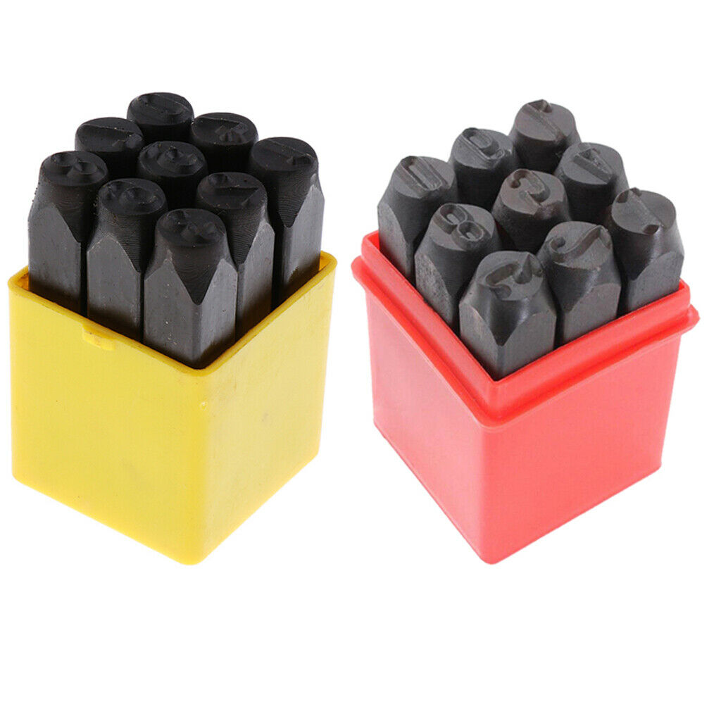 2Set Alphabet Numbers Stamps Craft Letter Punch Metal Leather Tool NumberA+C