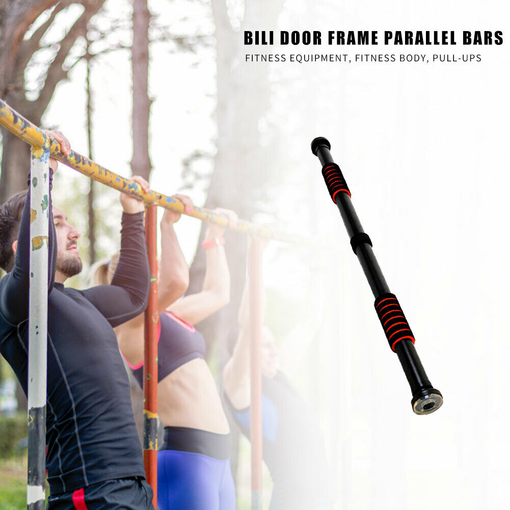 Stainless Steel Door Horizontal Bar Sport Pull Up Arm Strength Training Bar @