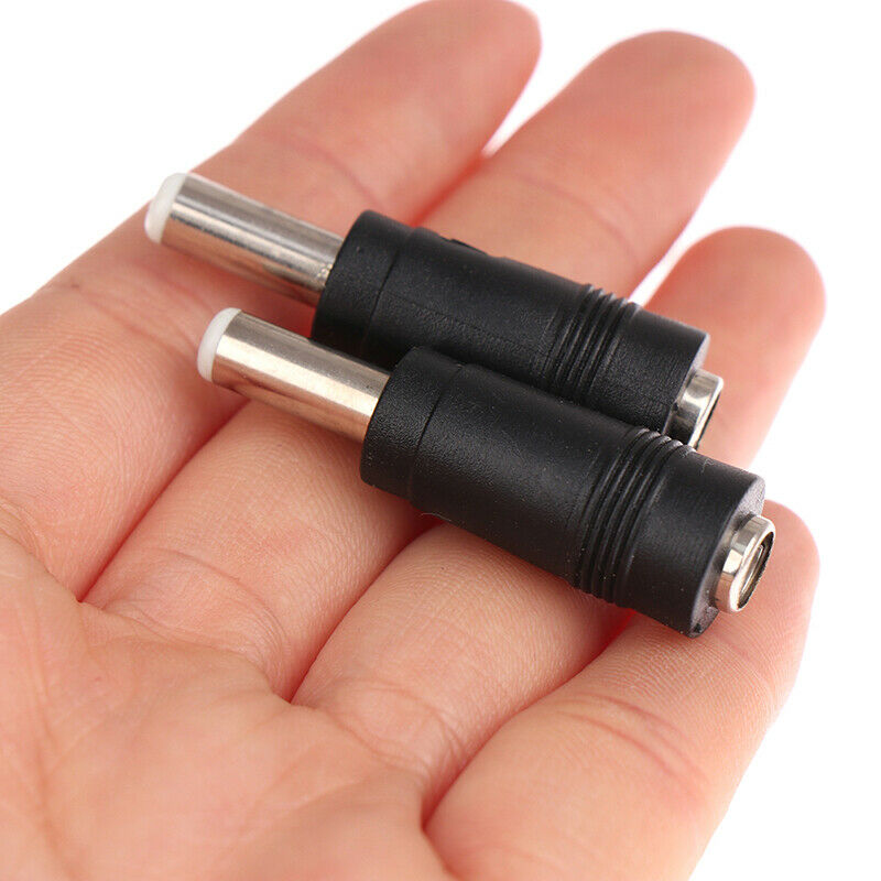 2Pcs DC Converter Head DC5.5 * 2.1 Female To 5.5 * 2.5 Male DC Power Adap.l8