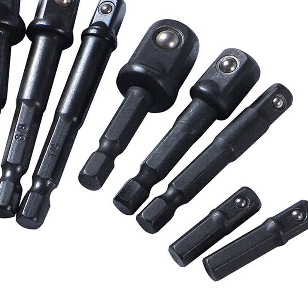 12 Pack Hex Sockets For Socket Connectors, Reducer Extension, Impact Hand Tool