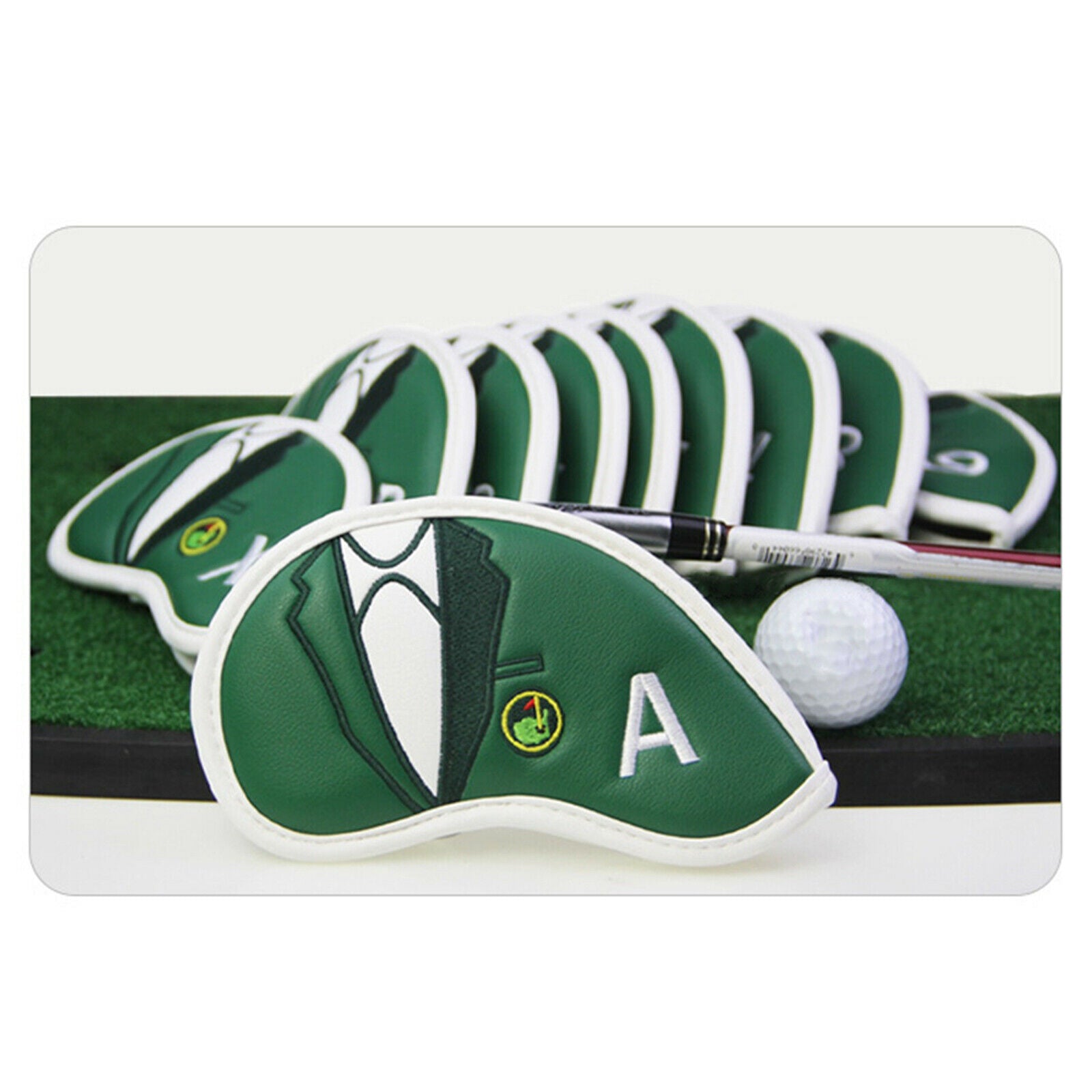 10pcs Durable Golf Iron Headcover Wedges Club Head Cover Fits All Brands