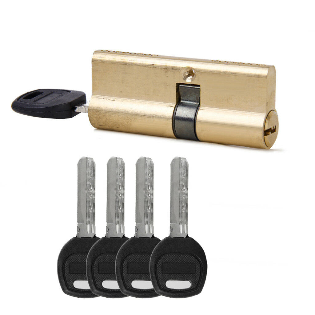 75MM Euro Cylinder Lock Anti Snap Bump High Security Door Barrel with 7 keys