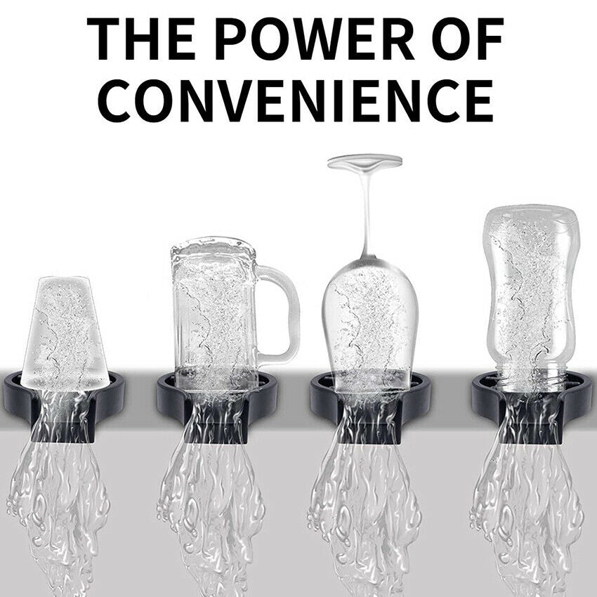 Automatic Glass Cup Rinser Kitchen Bar Glass Washer Coffee Pitcher Cup Cleaner
