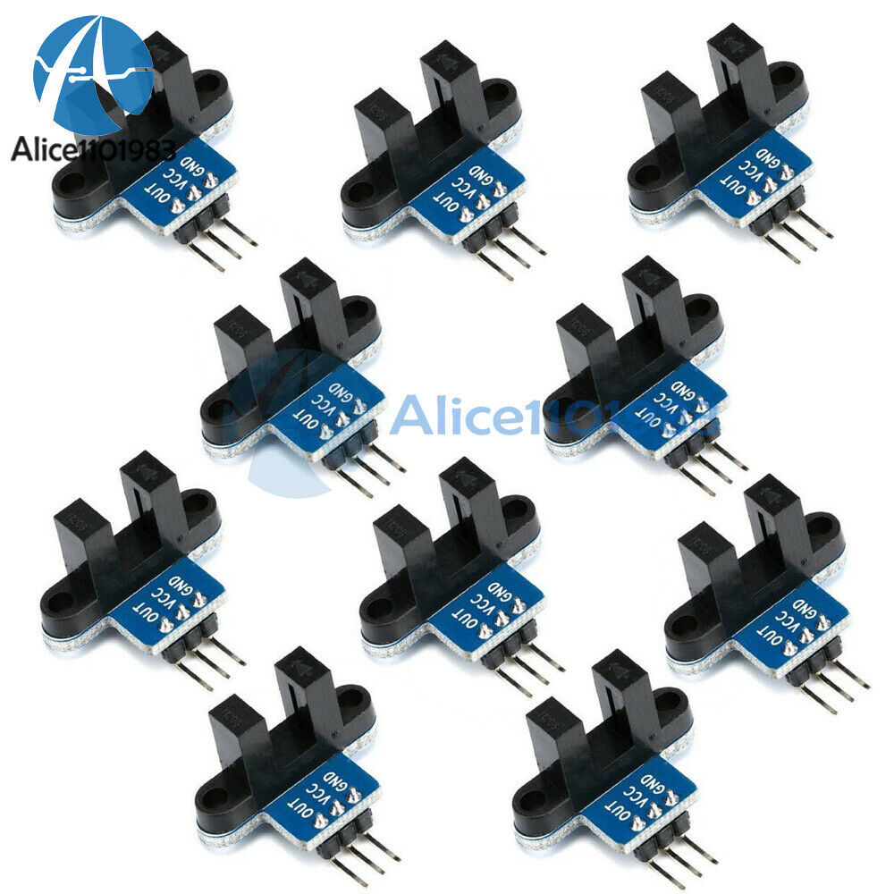 10PCS IR Infrared Slotted Speed Measuring Detection Optocoupler Sensor Module