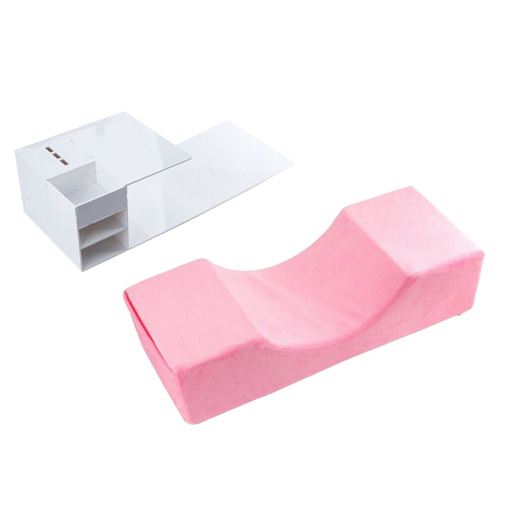 Semi Permanent Comfortable Eyelash Extension Grafting Pillow w/Shelf Kit