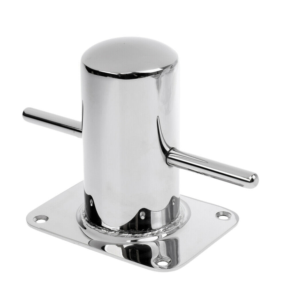 Marine / boat single cross bollard Bitt stainless steel 4.5 "114 mm