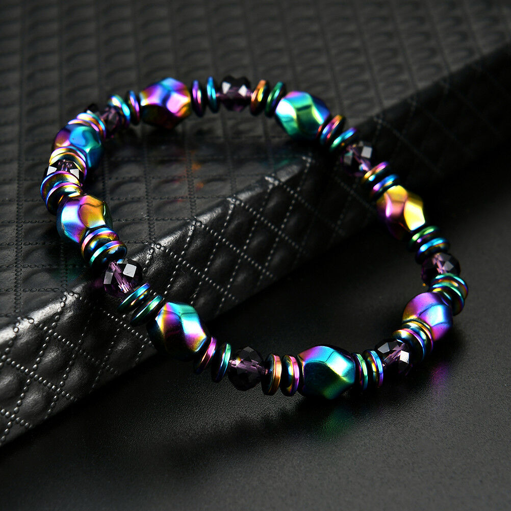 New stylish color black stone anti-fatigue magnetic bracelet.l8